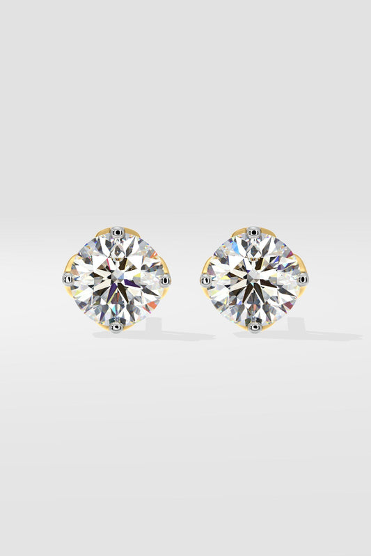 2.5 ct Solitaire Studs