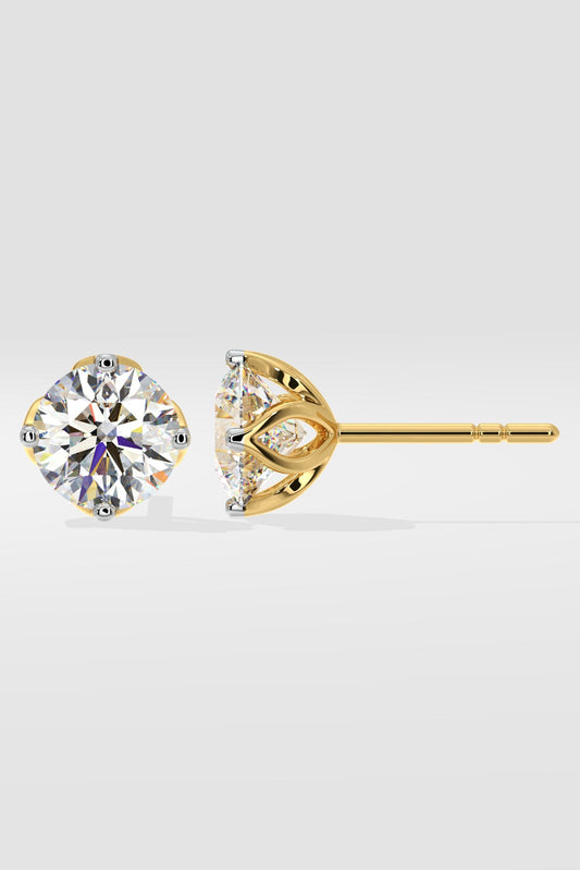 2.5 ct Solitaire Studs