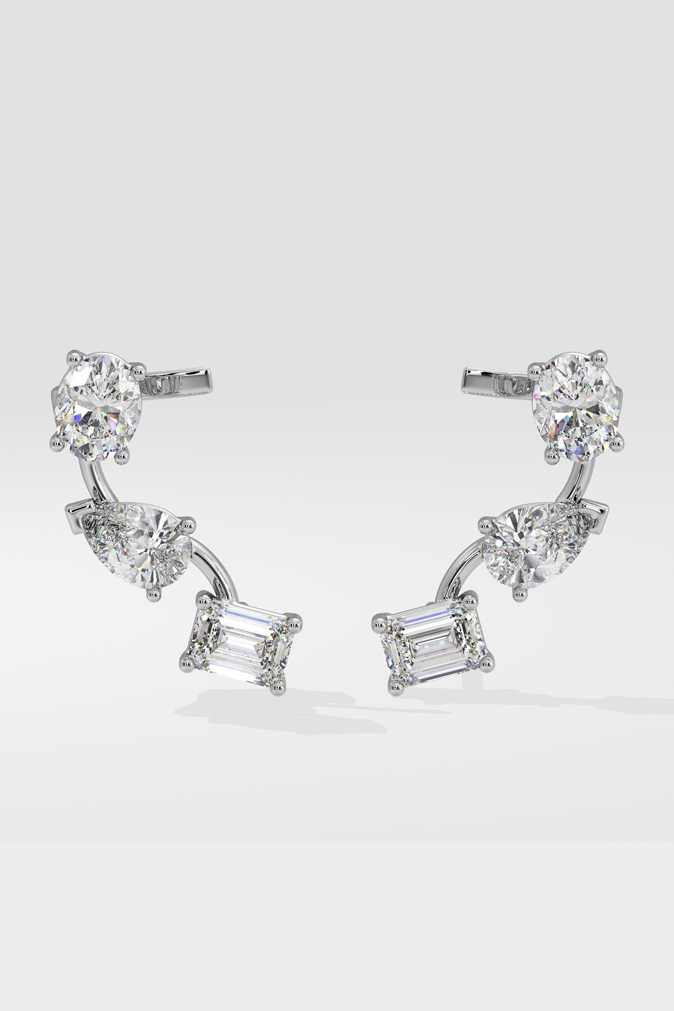3 Stone Ear Cuffs