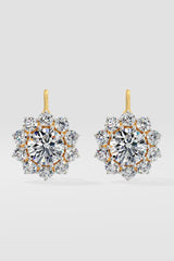 4 ct Fleur Solitaire Danglers