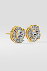 1 ct Breeze Halo Earrings