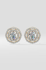 2 ct Twin Halo Earrings