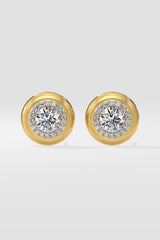 1 ct Gold Rim Studs