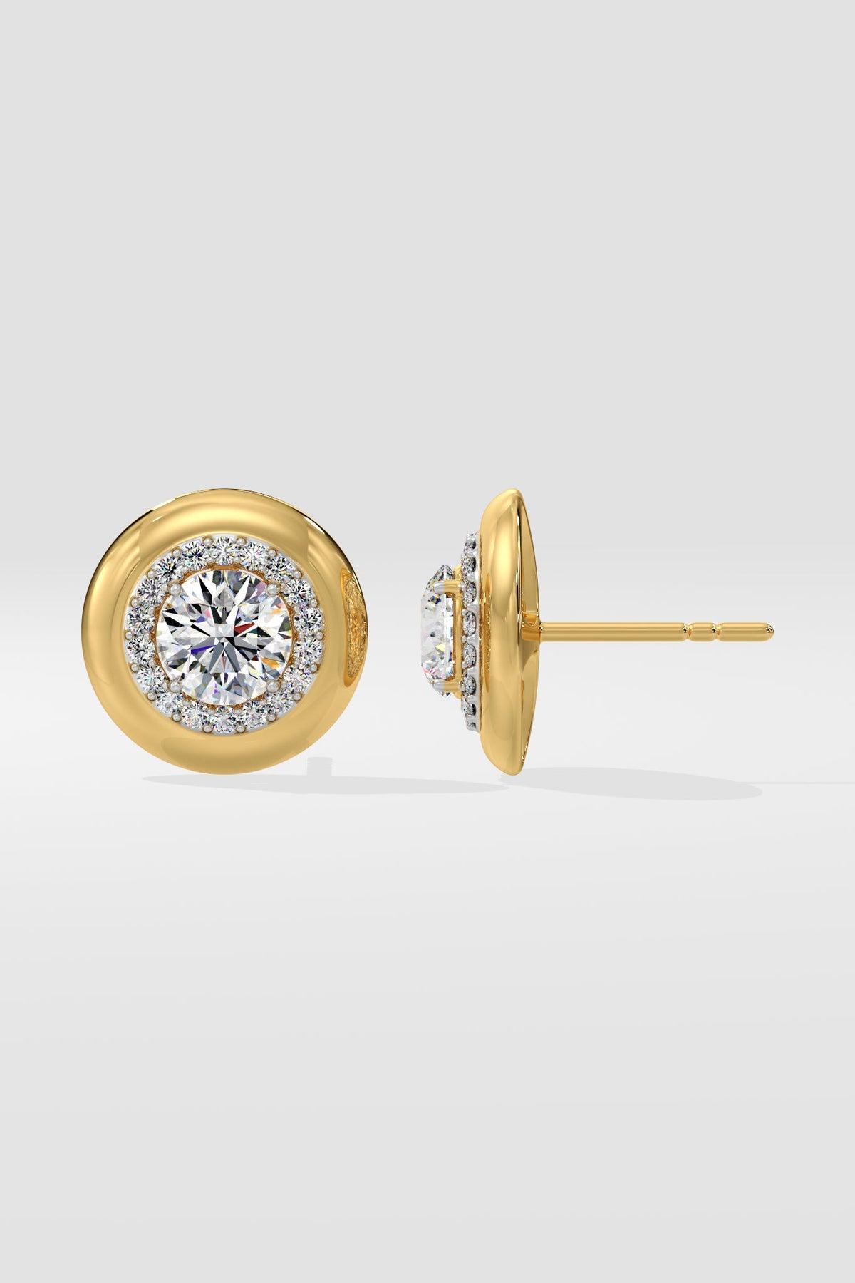 1 ct Gold Rim Studs