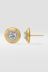 1 ct Gold Rim Studs