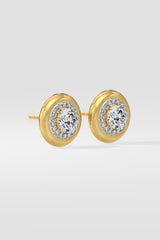 1 ct Gold Rim Studs