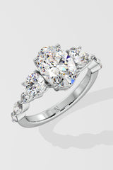 1.5 ct Three Stone Oval Ring