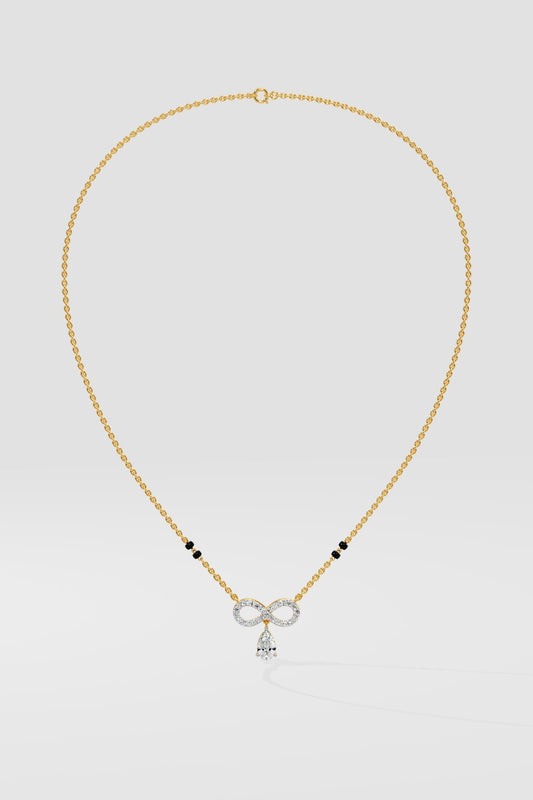 Infinity Pear Mangalsutra