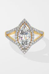 2 ct Marquise Halo Ring