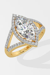 2 ct Marquise Halo Ring