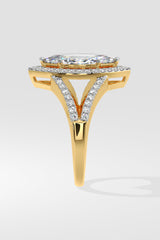 2 ct Marquise Halo Ring