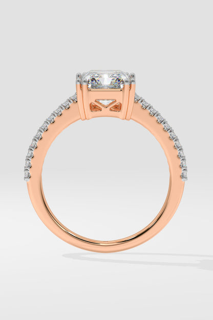 2 ct Radiant Solitaire Ring