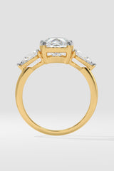 2 ct Pear Three Stone Ring