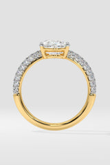 2 ct Oval Dome Pave Ring