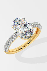 2 ct Oval Dome Pave Ring