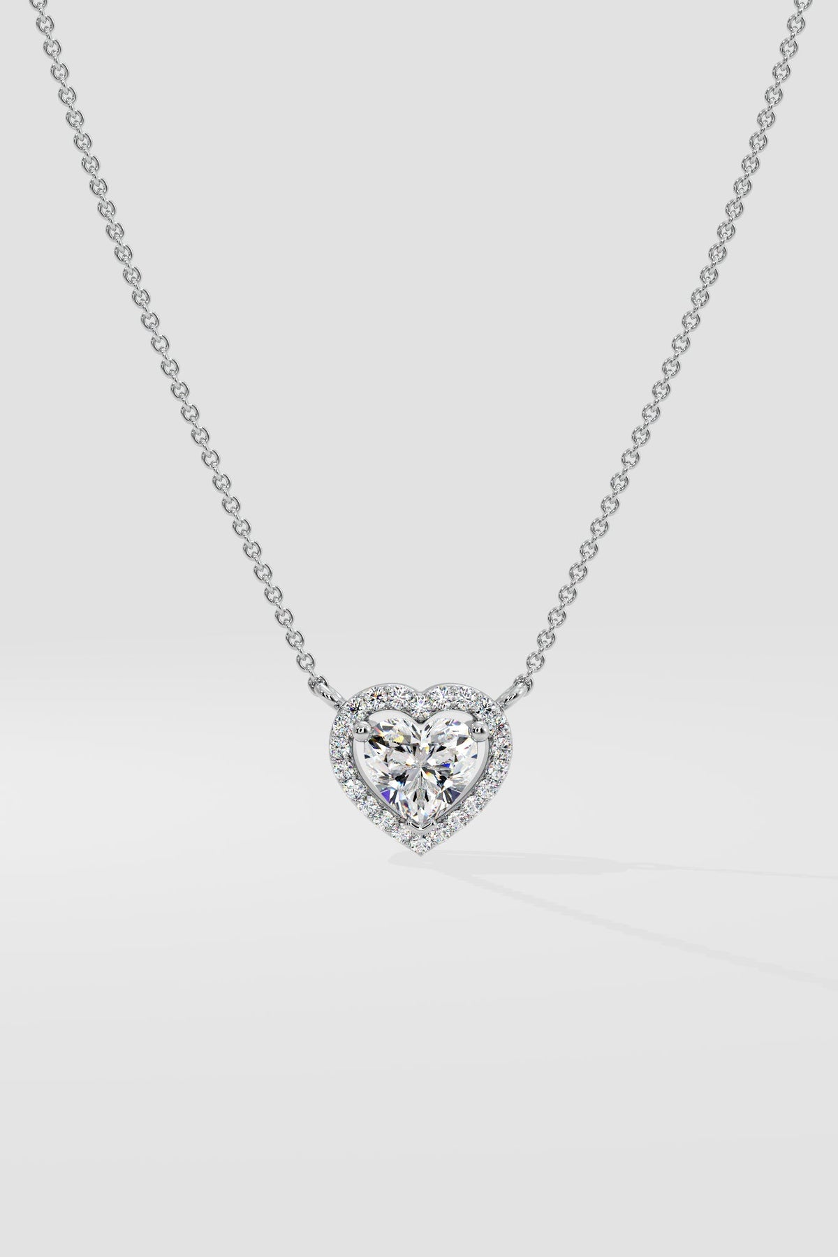 Solitaire Heart Necklace