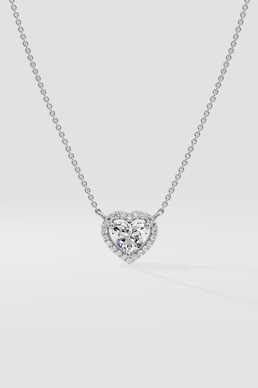 Solitaire Heart Necklace