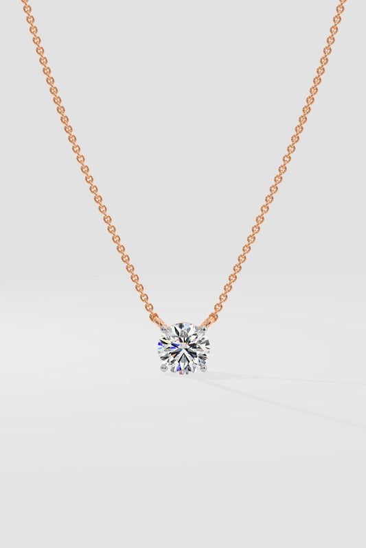 1 ct Solitaire Necklace