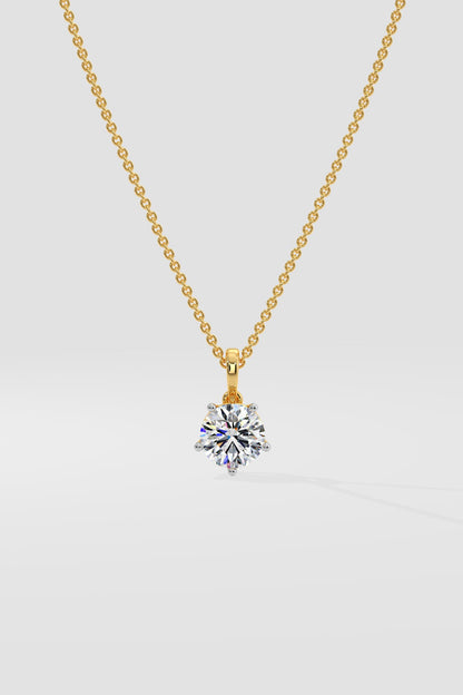 1 ct Solitaire Pendant
