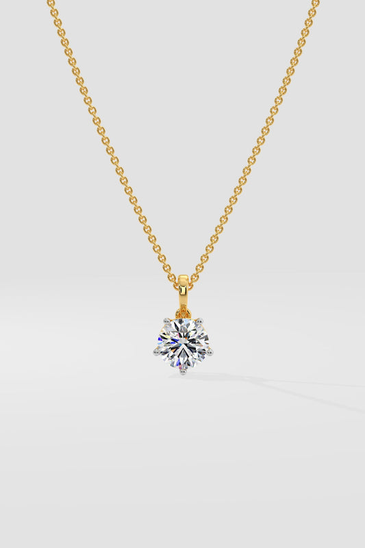 1 ct Solitaire Pendant