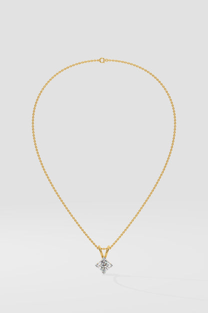 1 ct Princess Angular Pendant