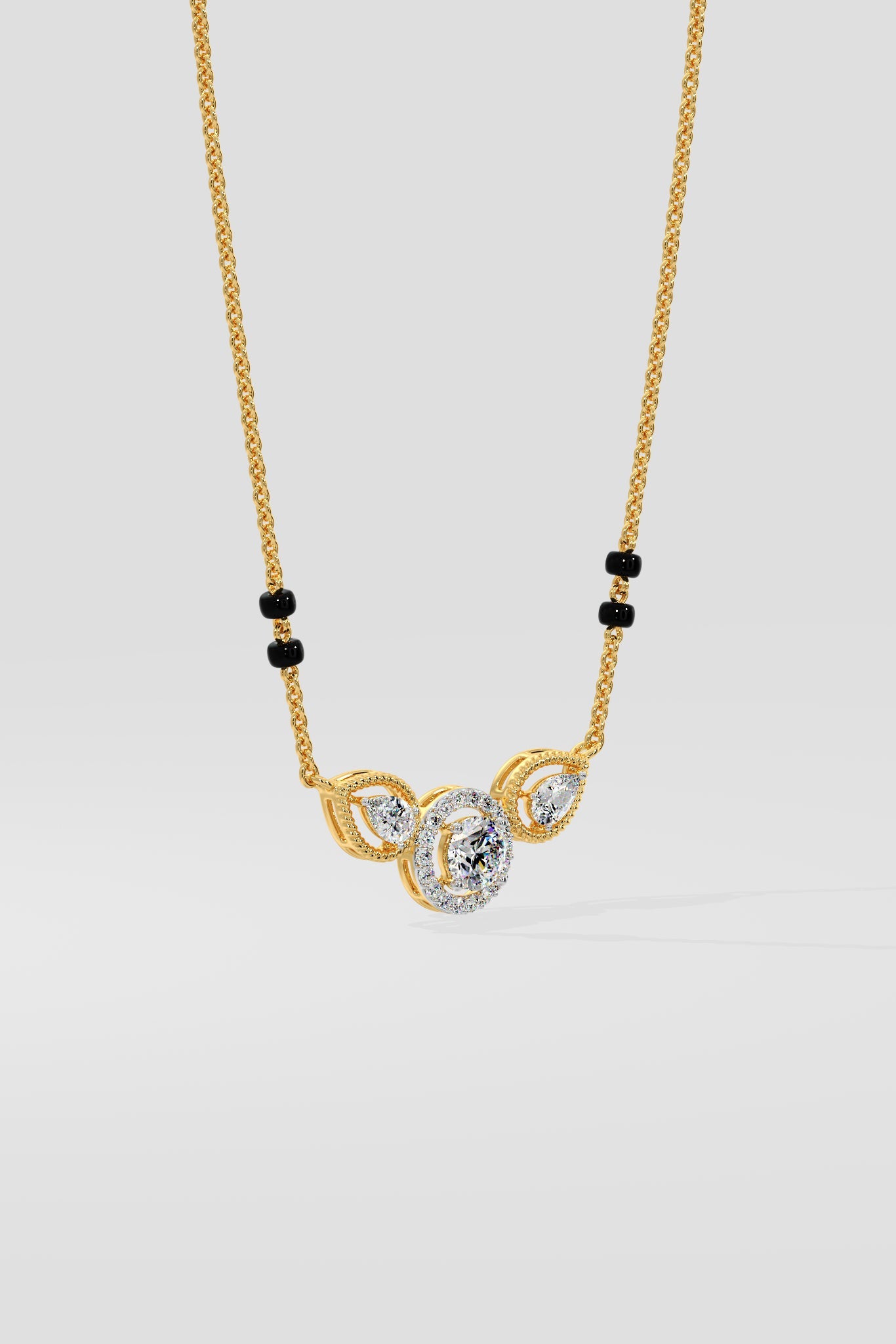 Petal Solitaire Mangalsutra