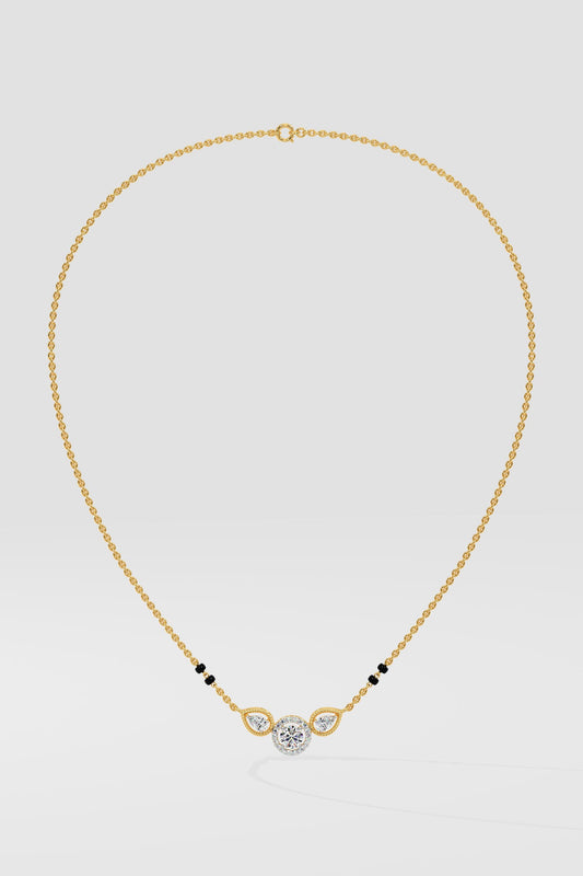 Petal Solitaire Mangalsutra