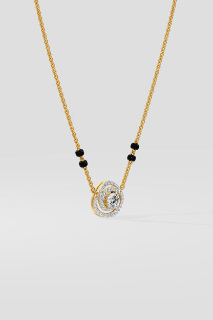 Swirl Solitaire Mangalsutra
