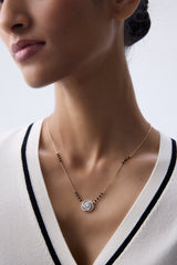 Swirl Solitaire Mangalsutra