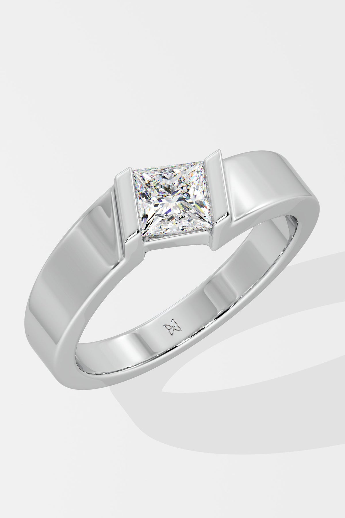 Angular Princess Cut Ring