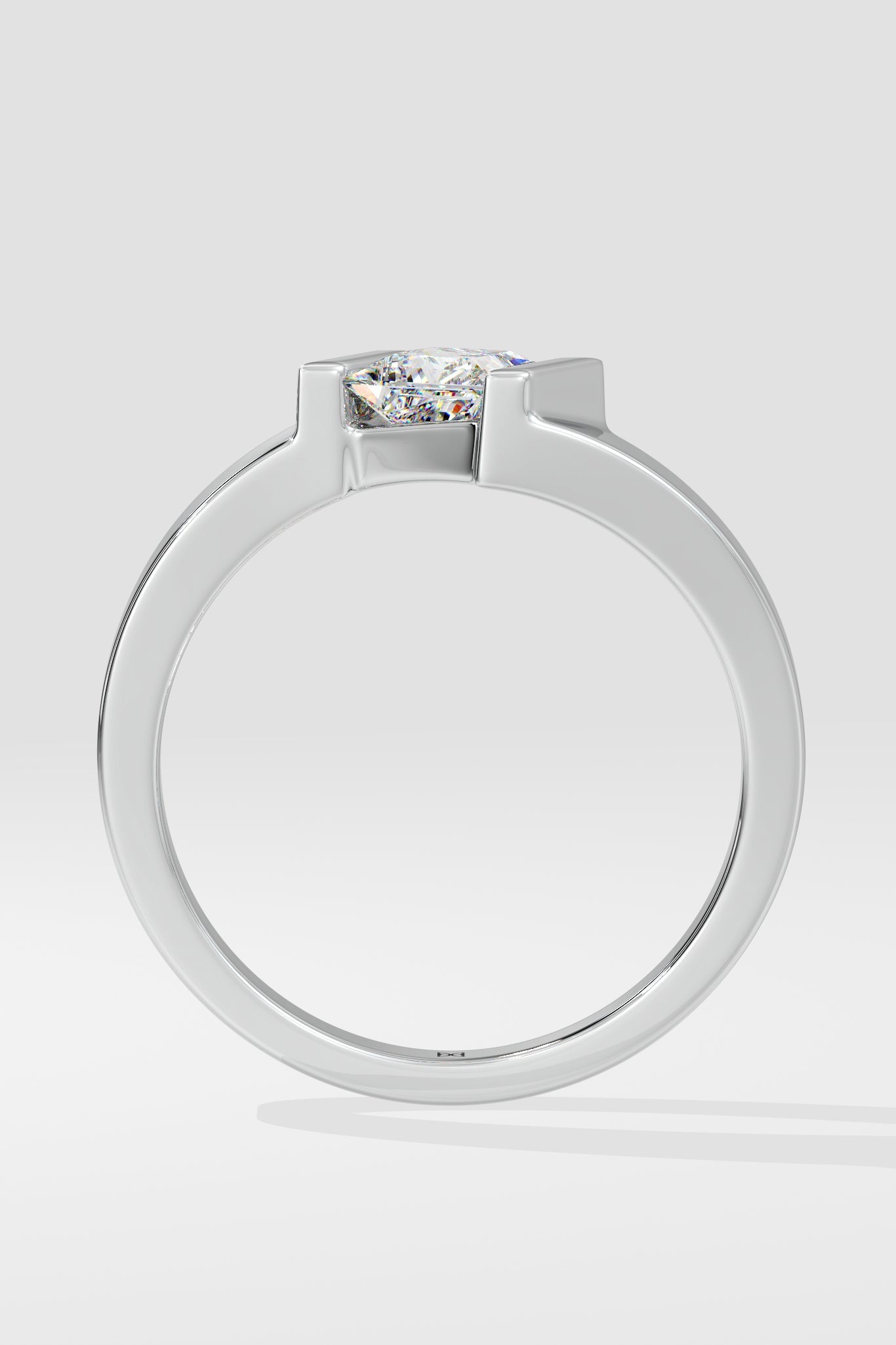 Angular Princess Cut Ring