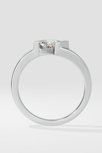 Angular Princess Cut Ring