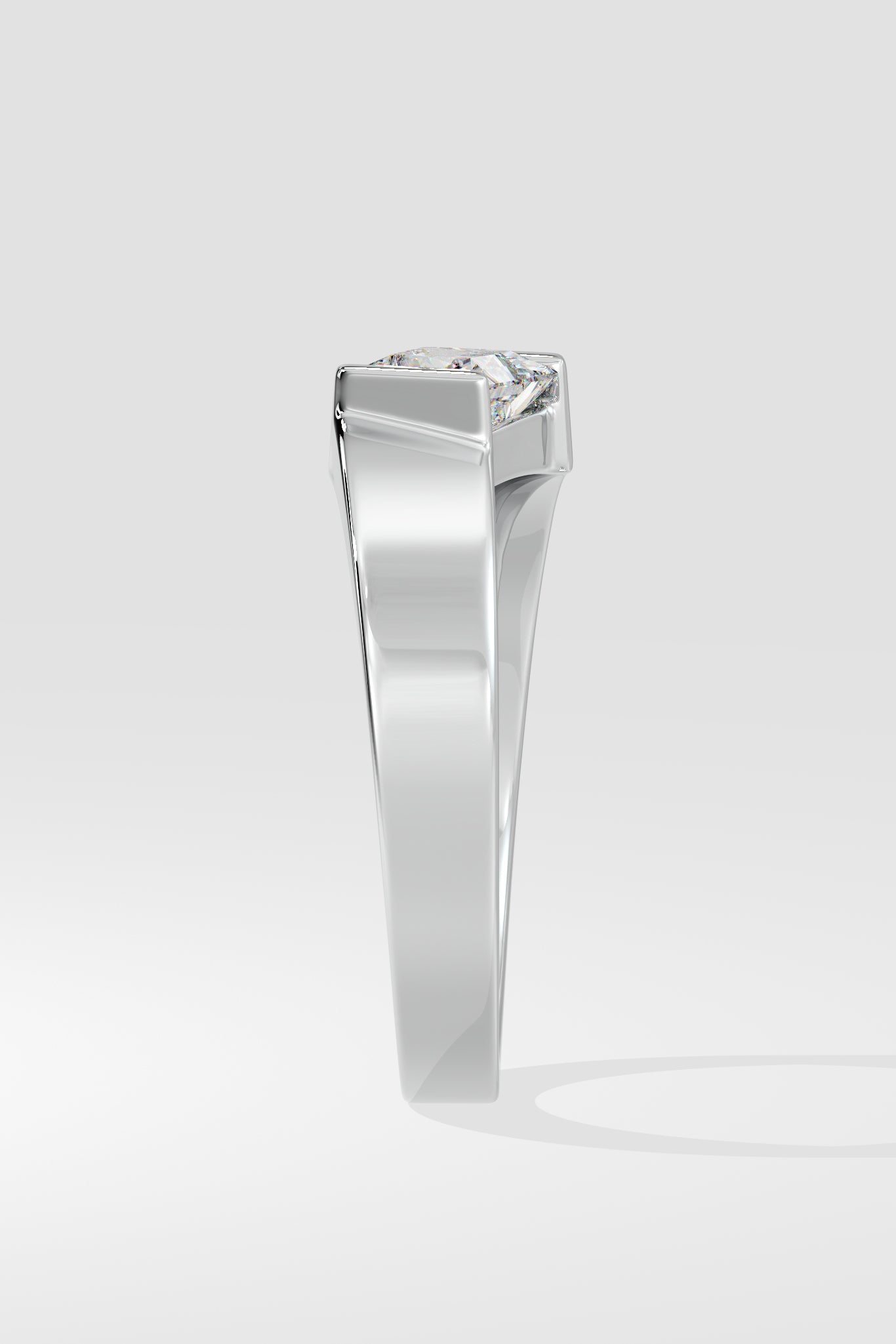 Angular Princess Cut Ring