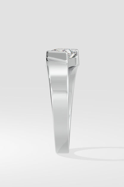 Angular Princess Cut Ring