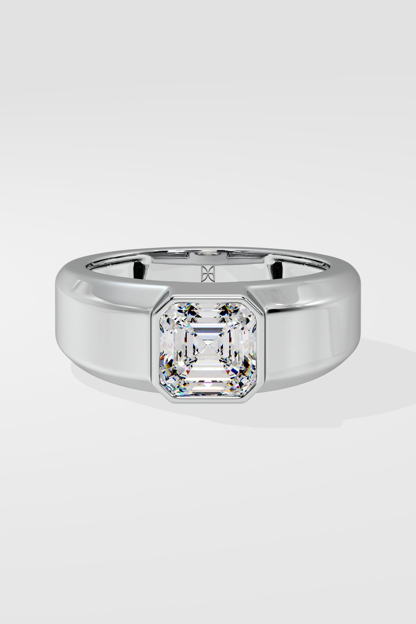 Asscher Solitaire Ring