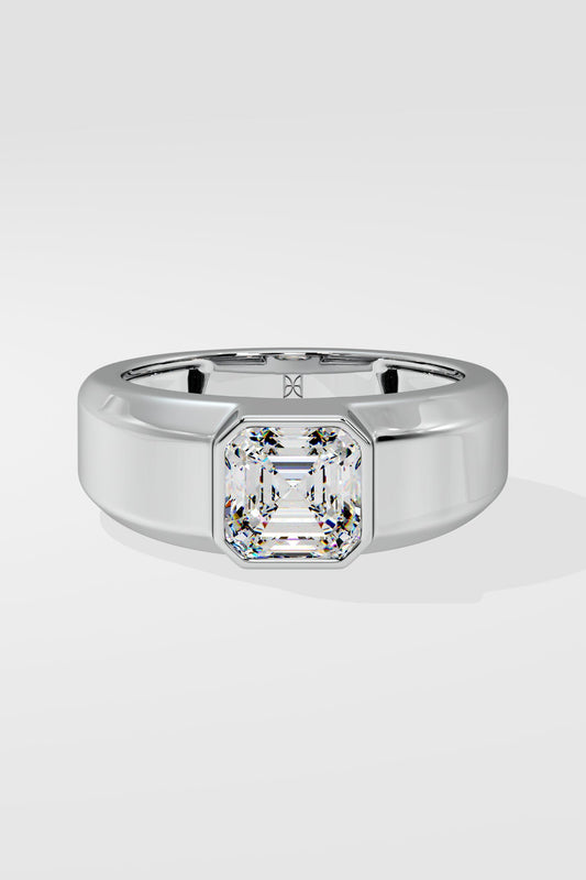 Asscher Solitaire Ring