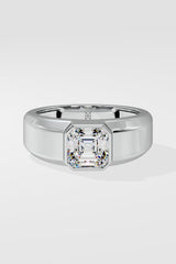 Asscher Solitaire Ring