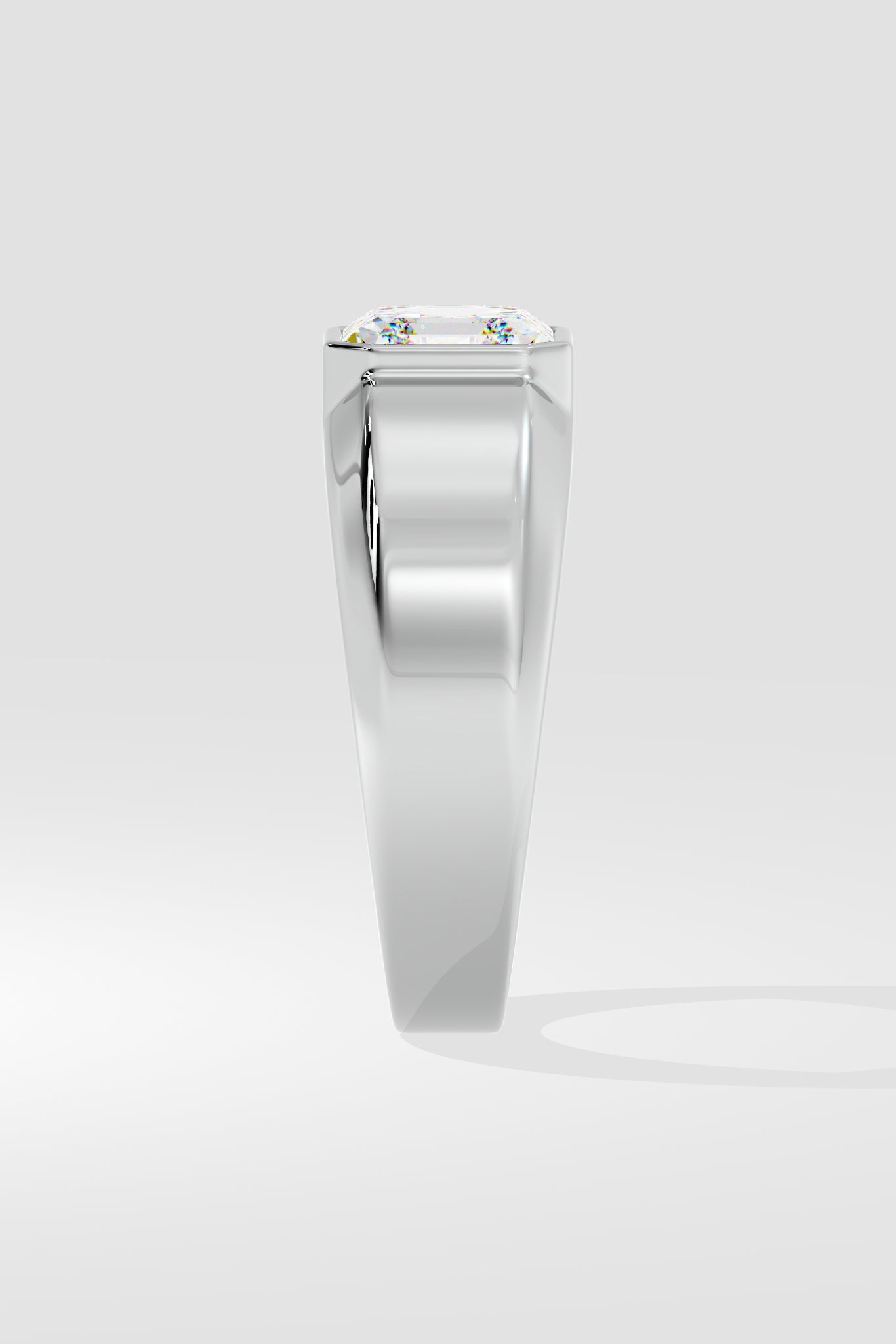 Asscher Solitaire Ring