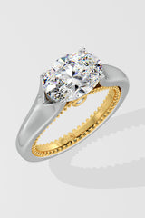 1.5 ct East-West Oval Solitaire Ring