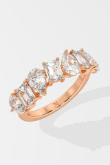 Pear & Emra Half Eternity Band