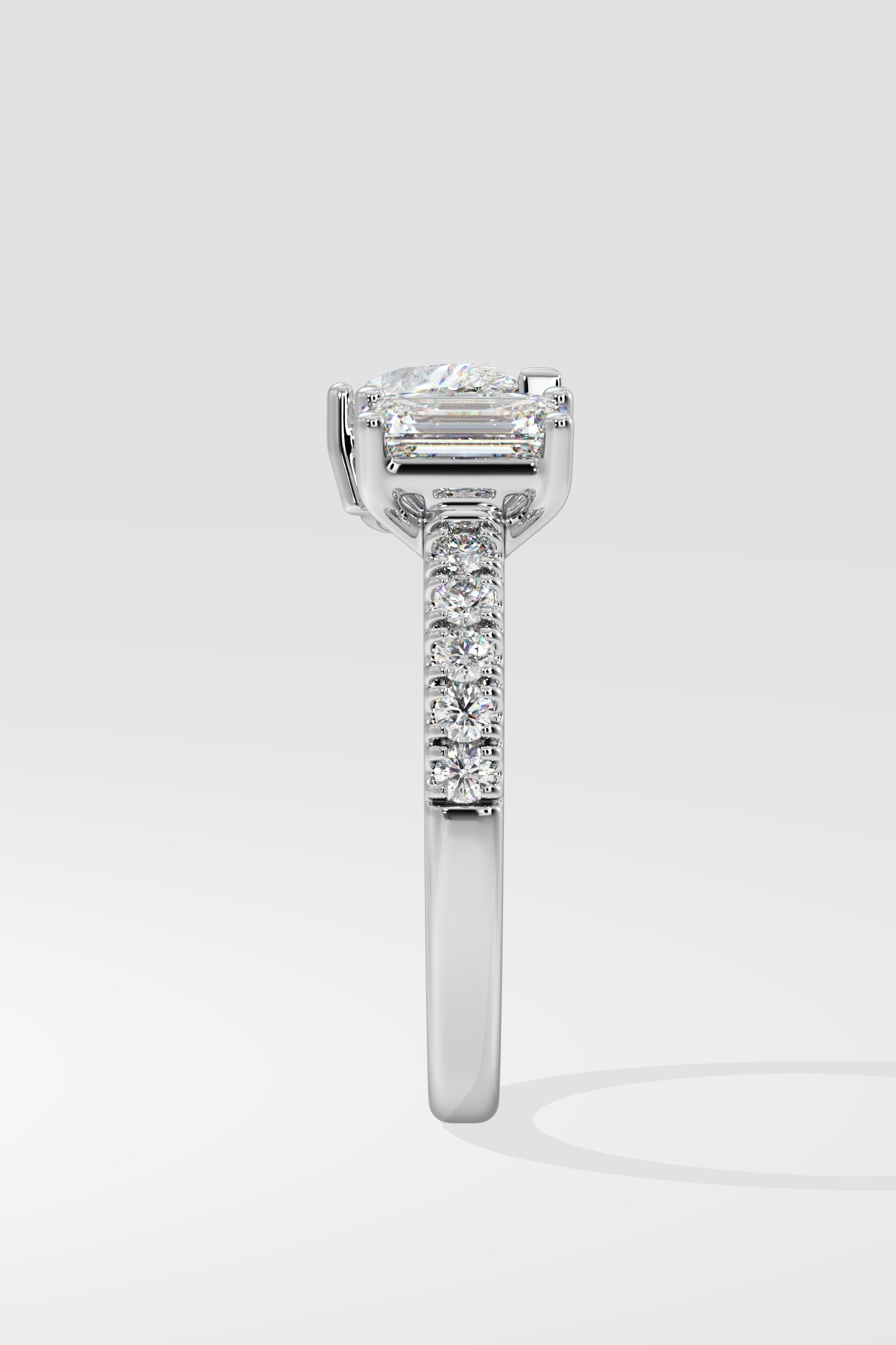 2 Stone Gap Ring