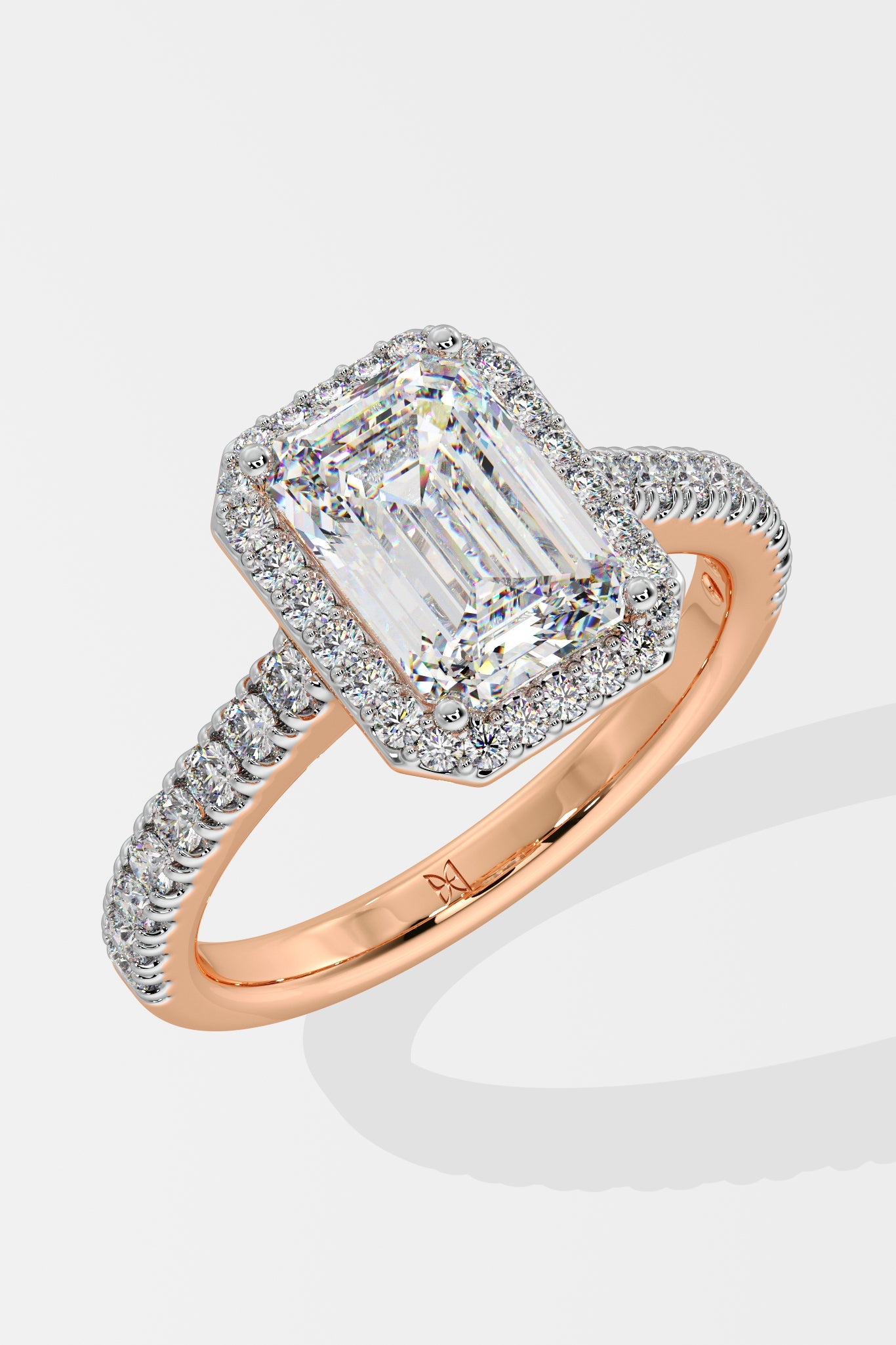 2 ct Emra Solitaire Halo Ring