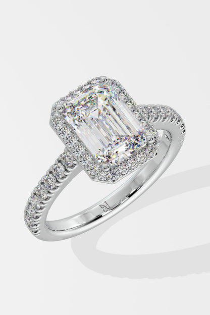 2 ct Emra Solitaire Halo Ring