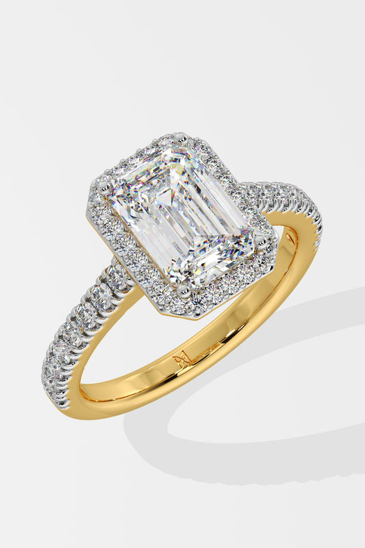 2 ct Emra Solitaire Halo Ring