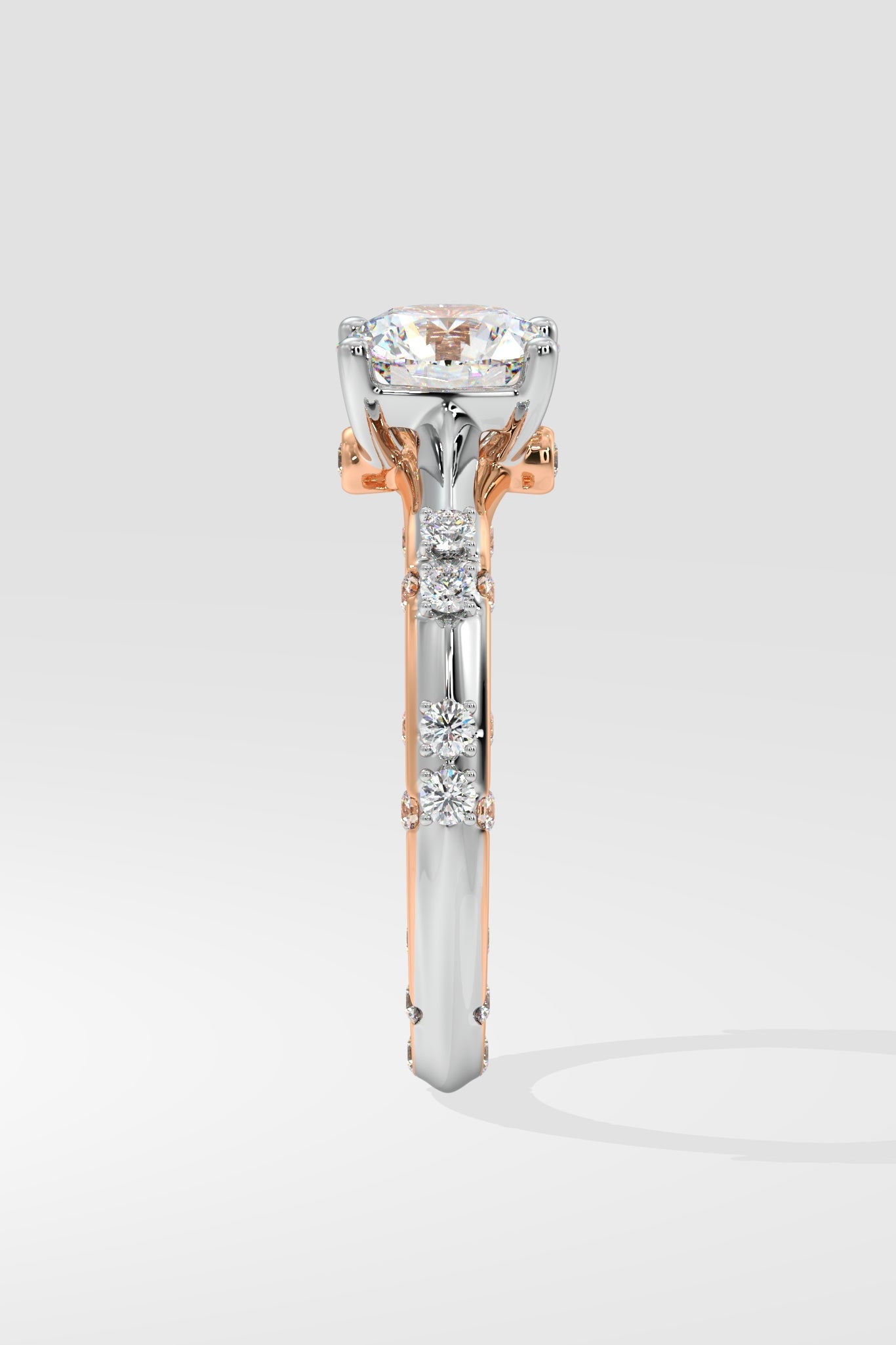 1.25 ct Crossover Diamonds Solitaire Ring
