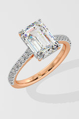 4 ct Invisible Halo Solitaire Ring