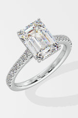 4 ct Invisible Halo Solitaire Ring