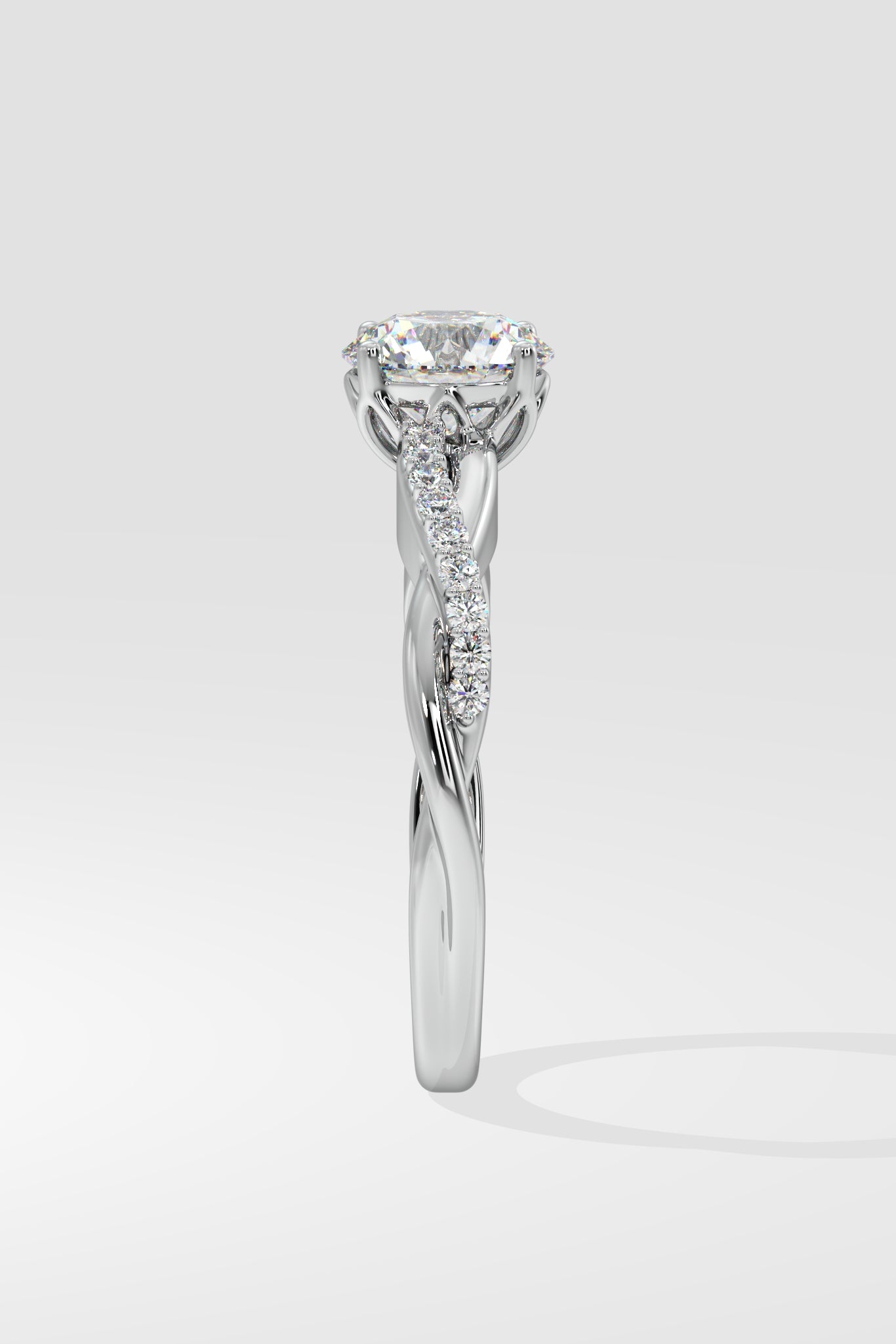 1 ct Infinity Solitaire Ring