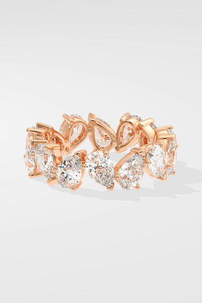Pear Eternity Ring