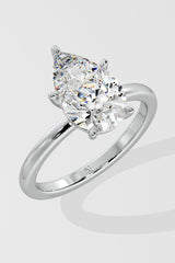 2 ct Pear Solitaire Ring